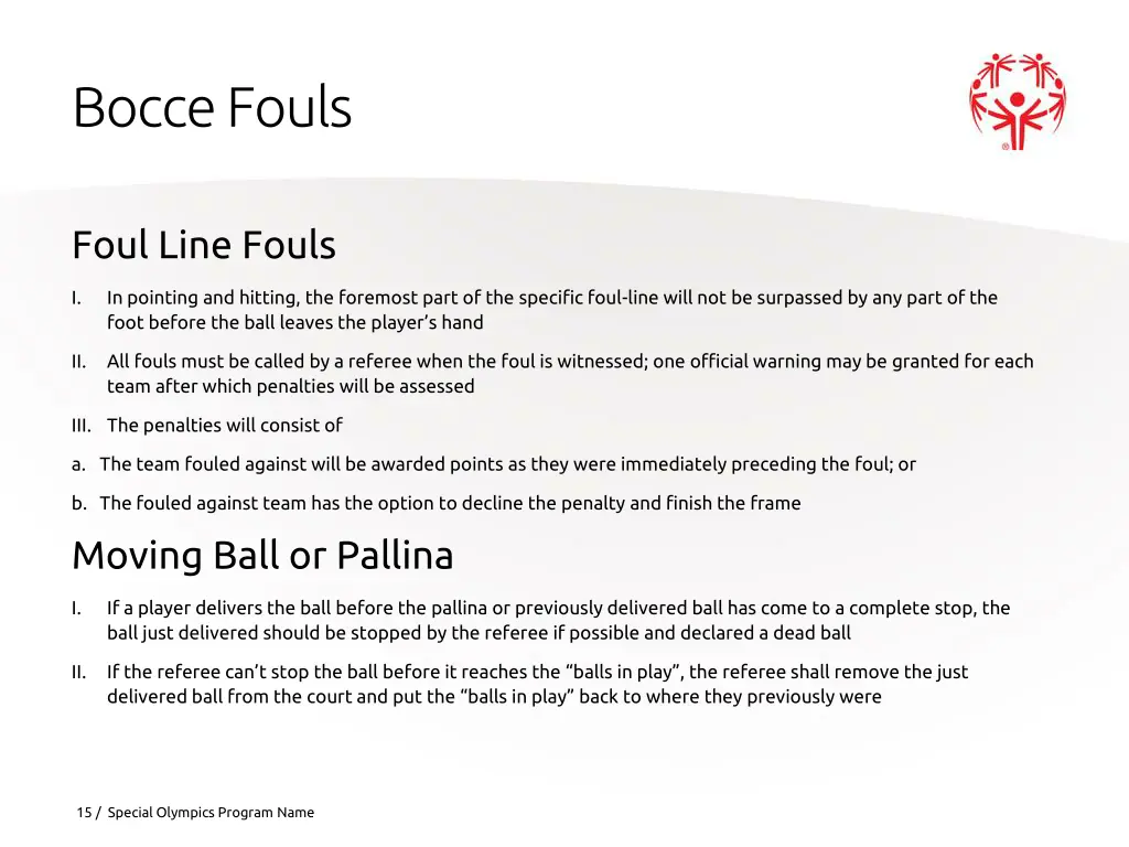 bocce fouls