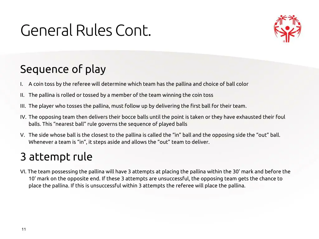 general rules cont