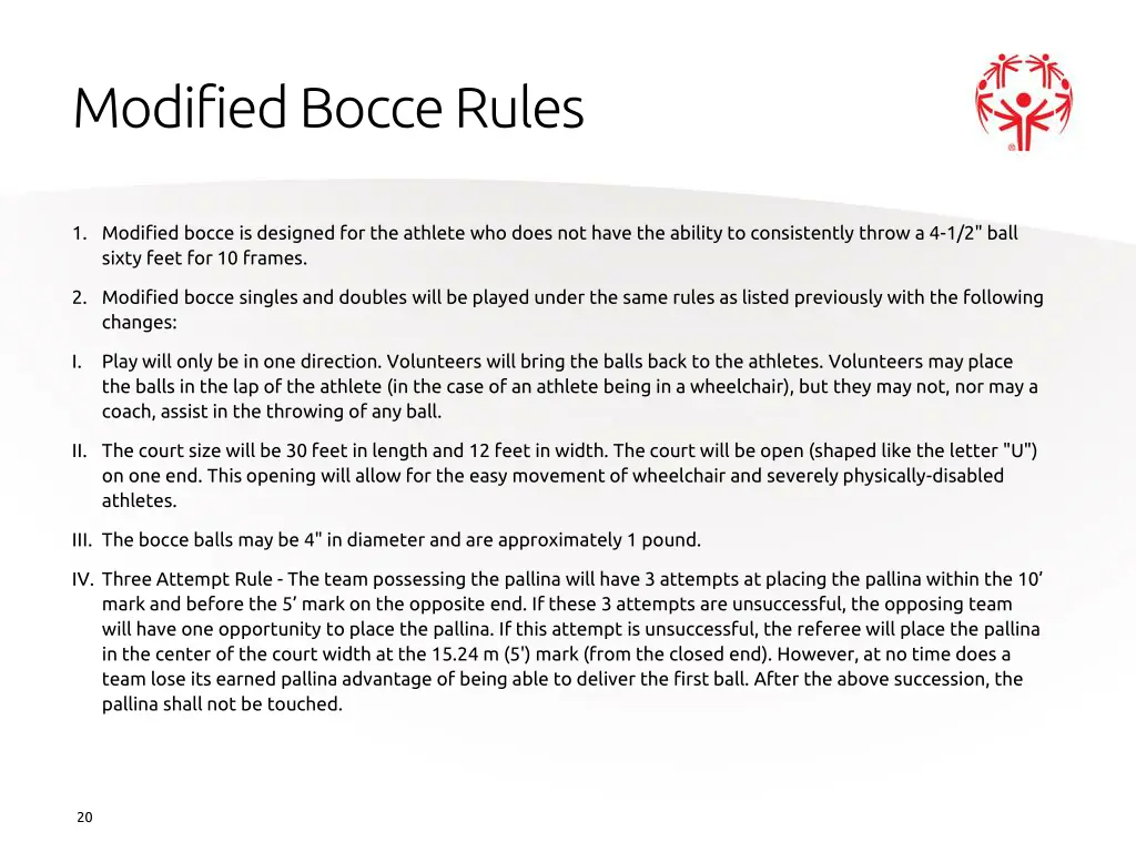 modified bocce rules