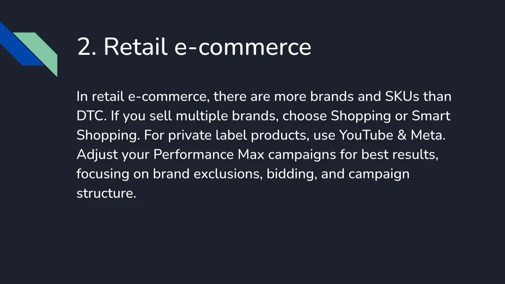 2 retail e commerce