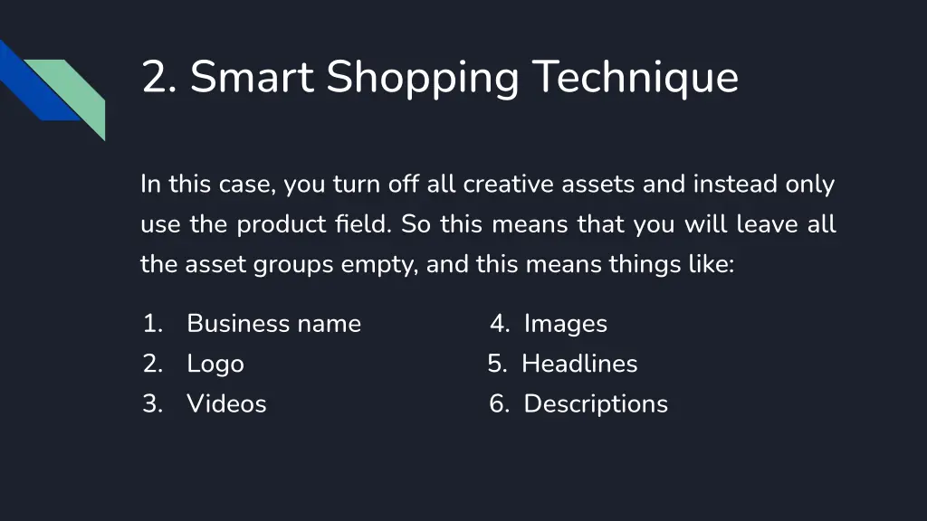 2 smart shopping technique