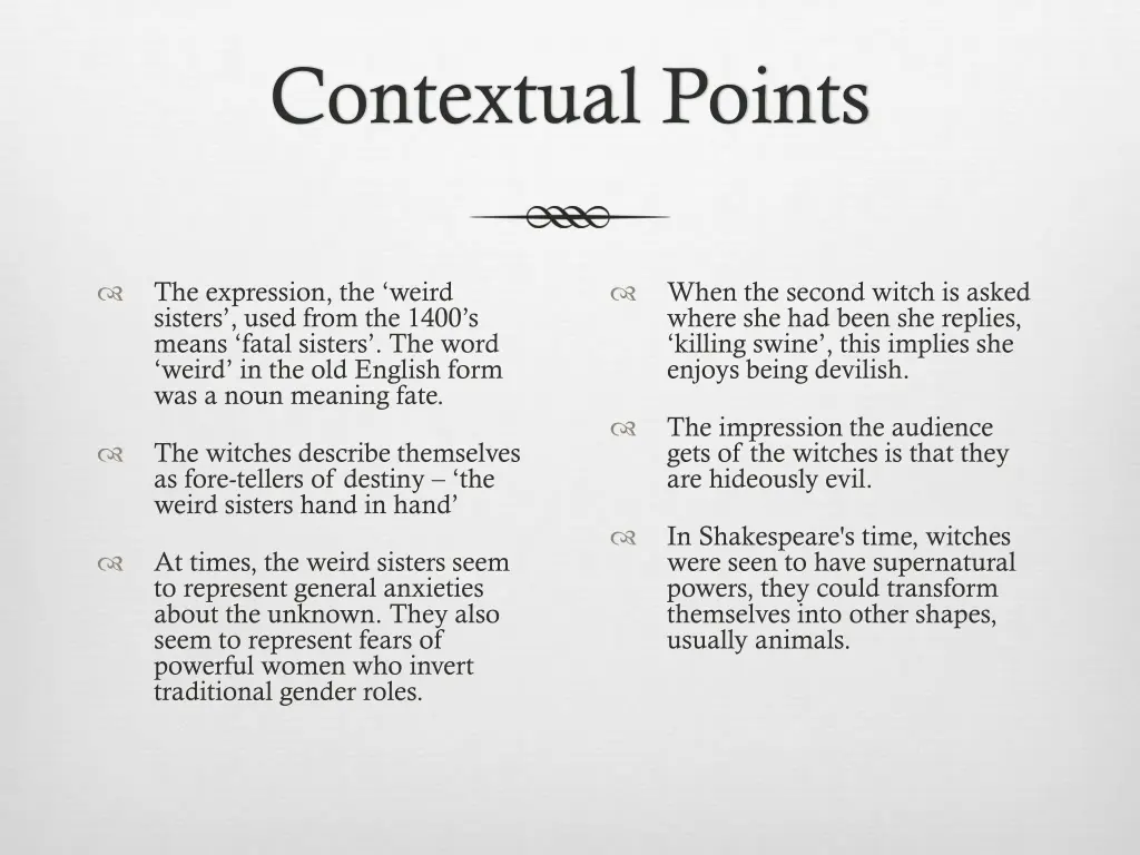 contextual points