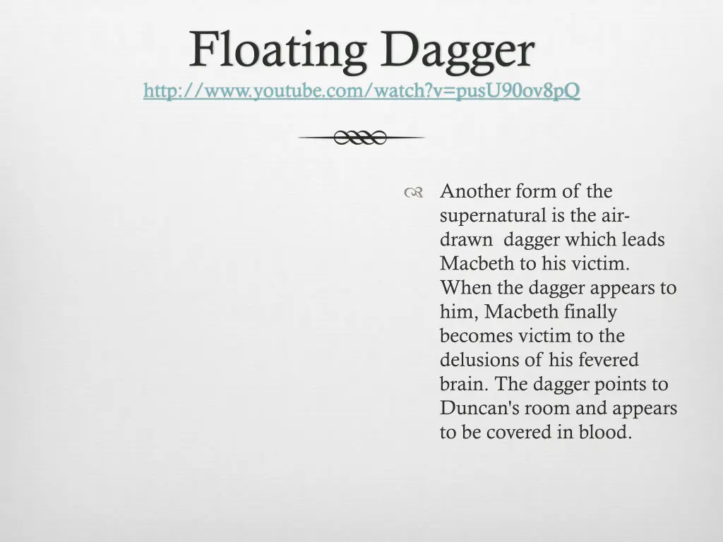 floating dagger http www youtube com watch