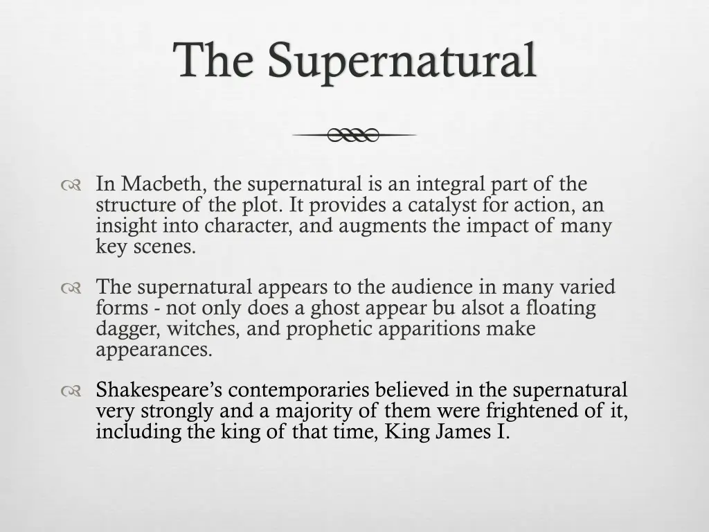 the supernatural