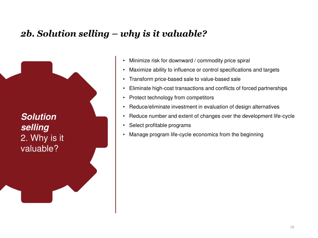 2b solution selling why is it valuable