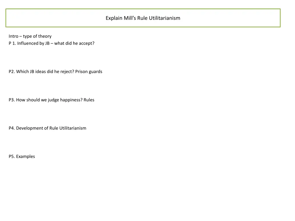 explain mill s rule utilitarianism