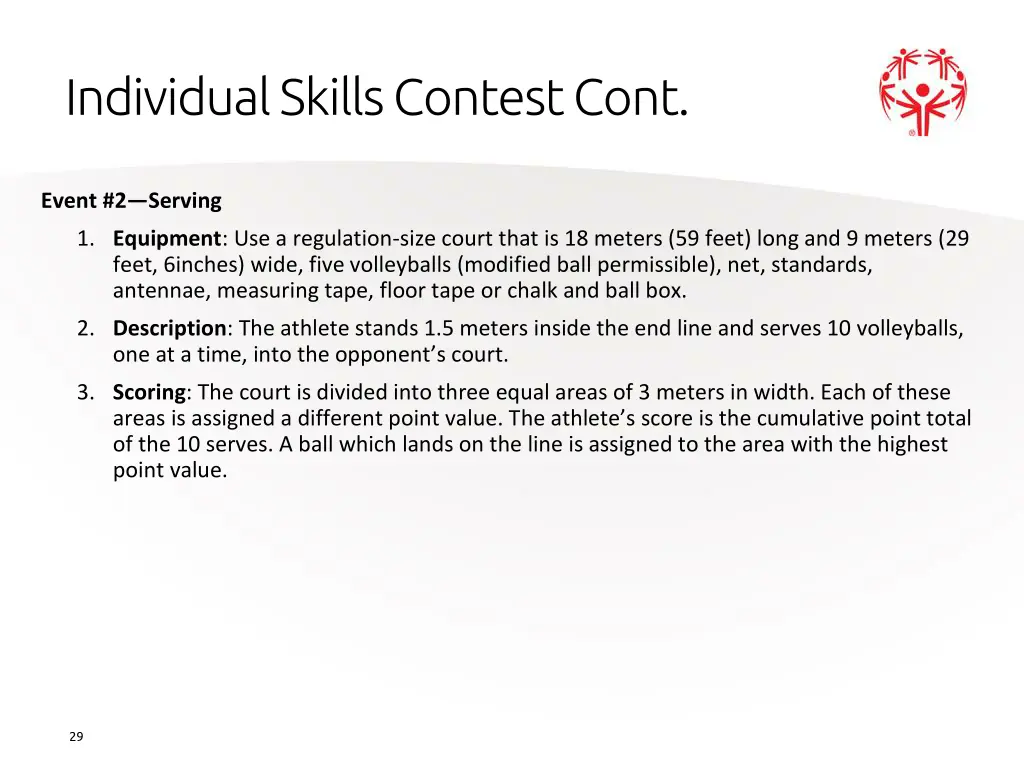 individual skills contest cont 1