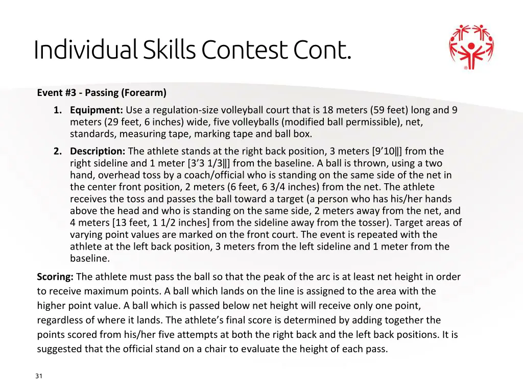 individual skills contest cont 3