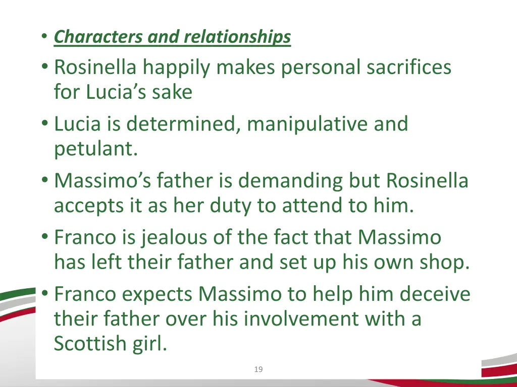 characters and relationships rosinella happily