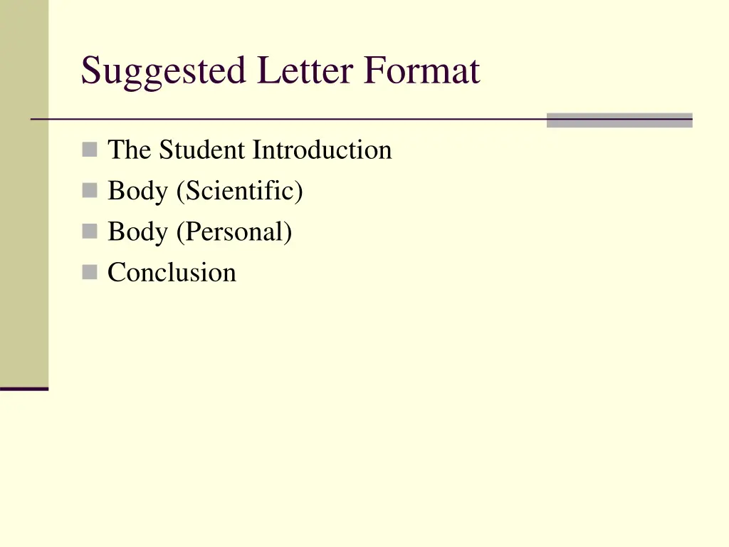 suggested letter format