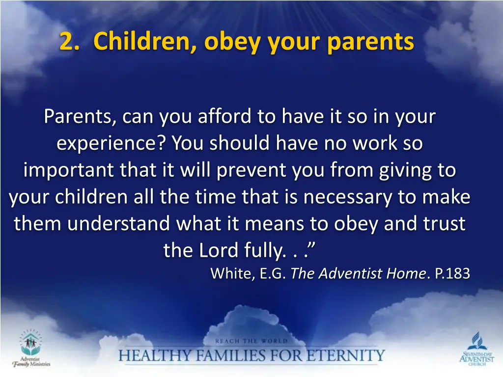 2 children obey your parents 2