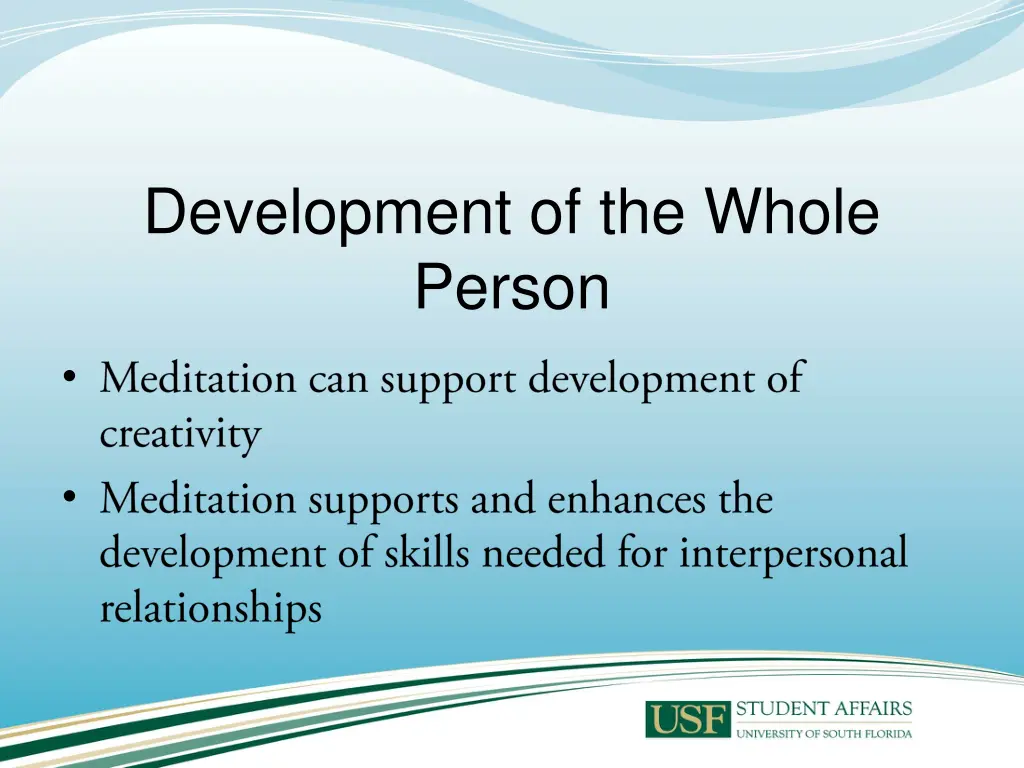 development of the whole person