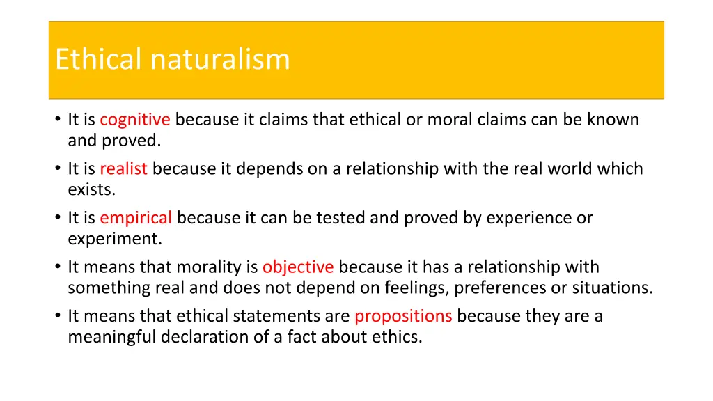 ethical naturalism