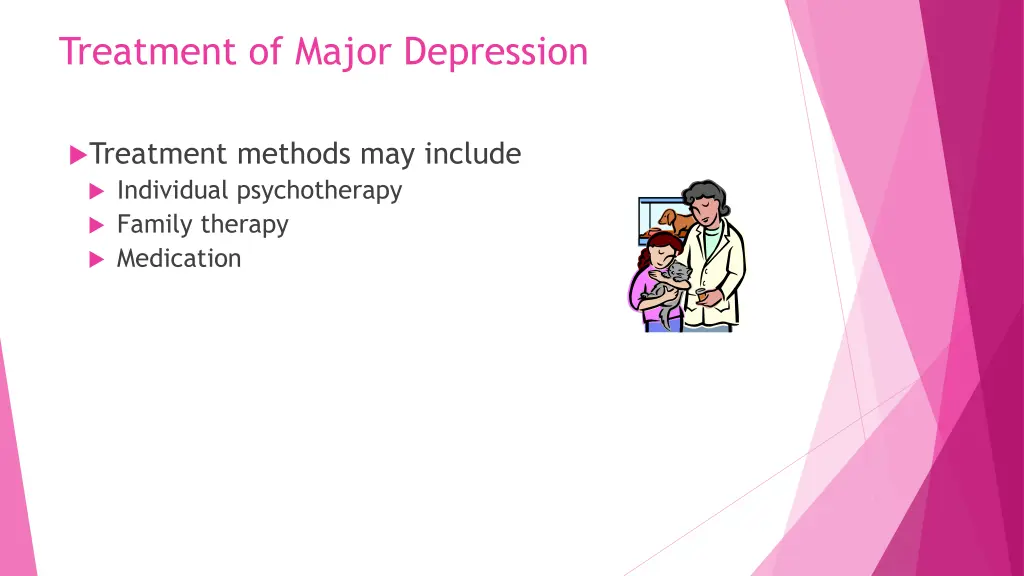 treatment of major depression