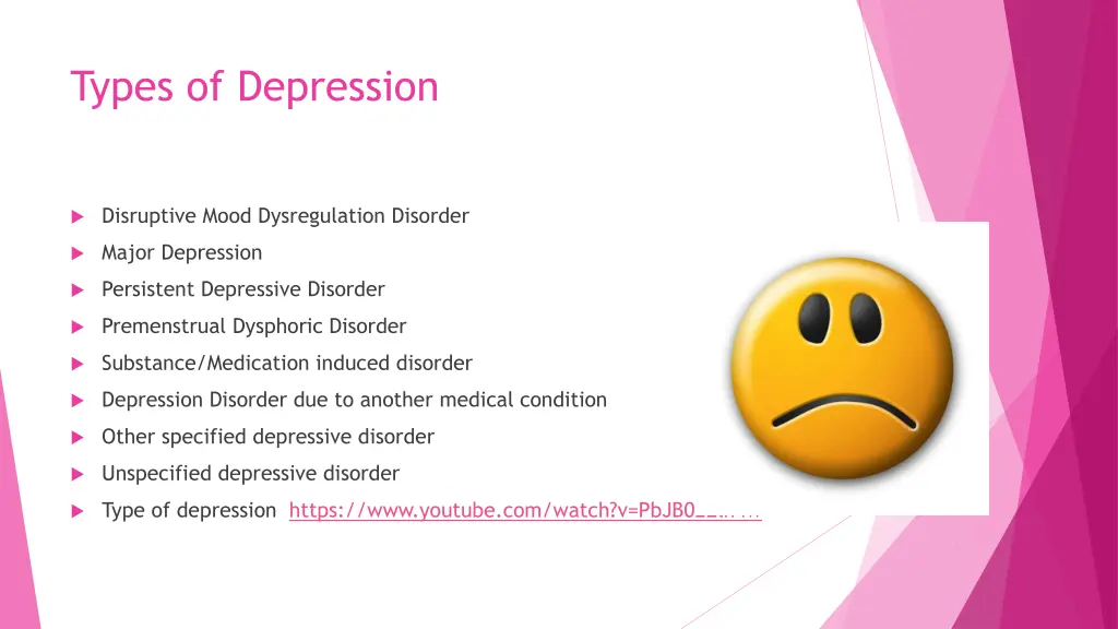 types of depression