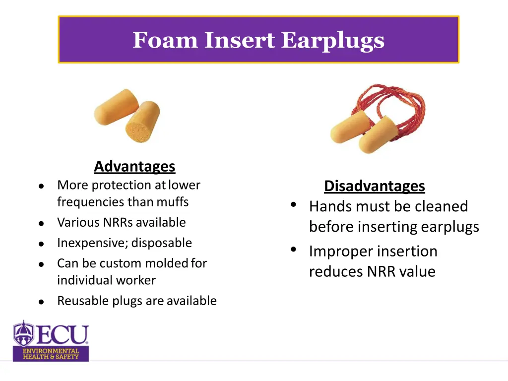 foam insert earplugs