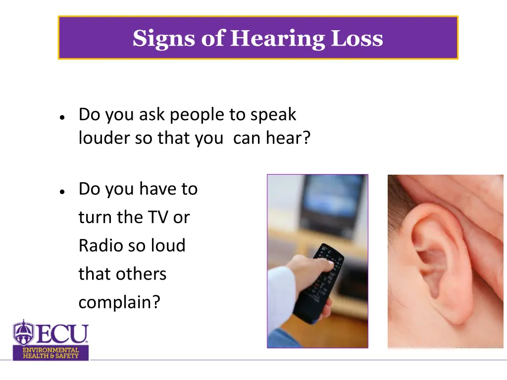 signs of hearing loss