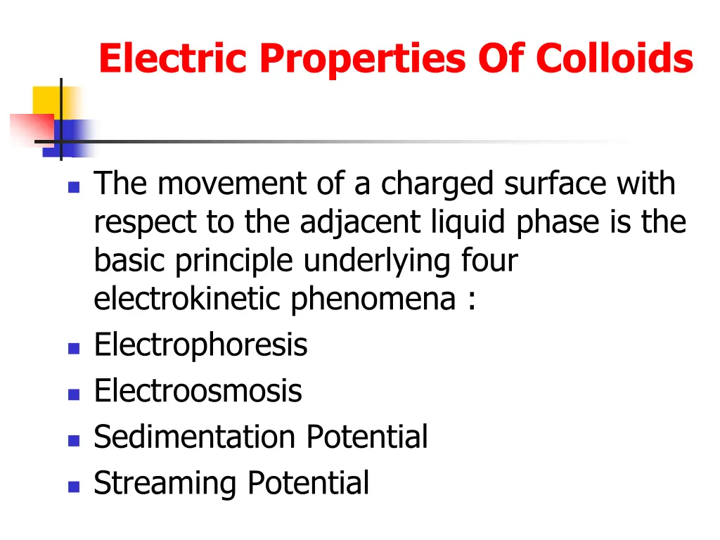 electric properties of colloids 1