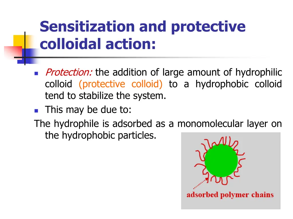 sensitization and protective colloidal action 1