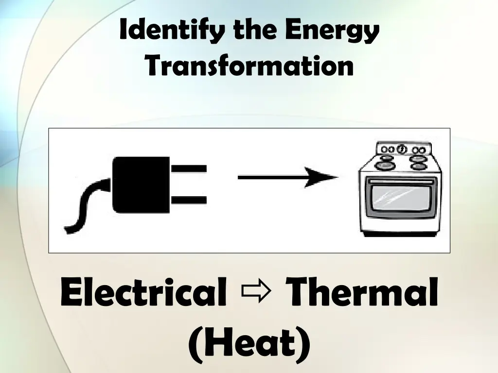 identify the energy transformation 3