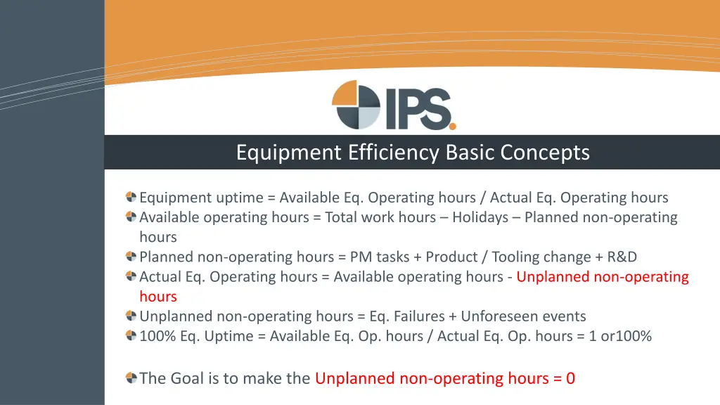 equipment efficiency basic concepts 1