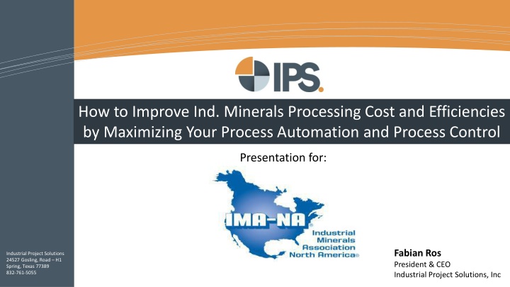 how to improve ind minerals processing cost