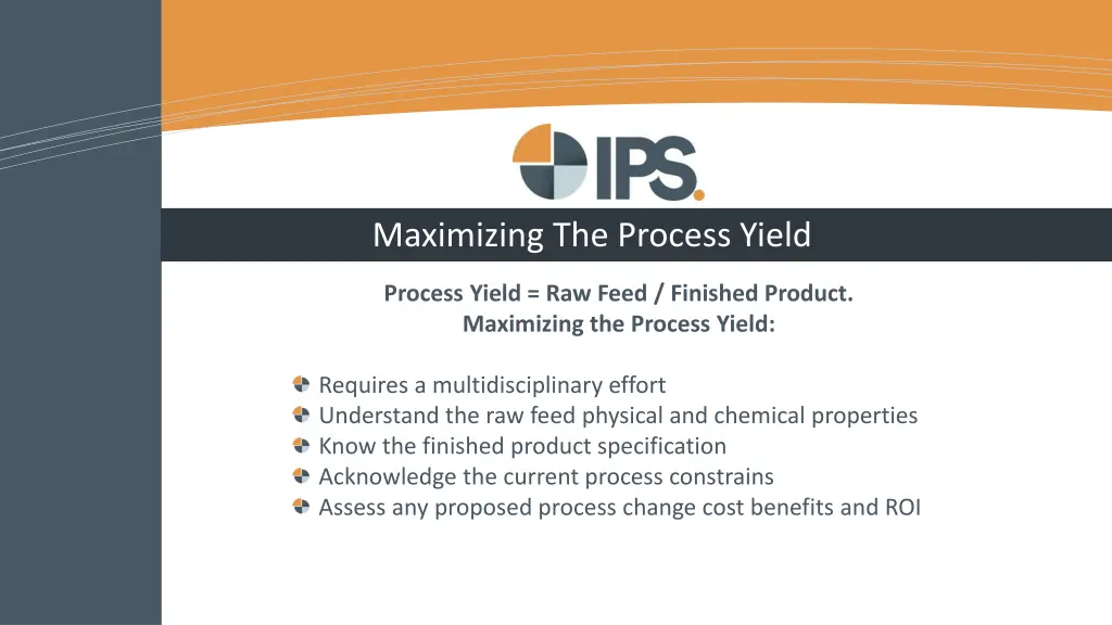 maximizing the process yield