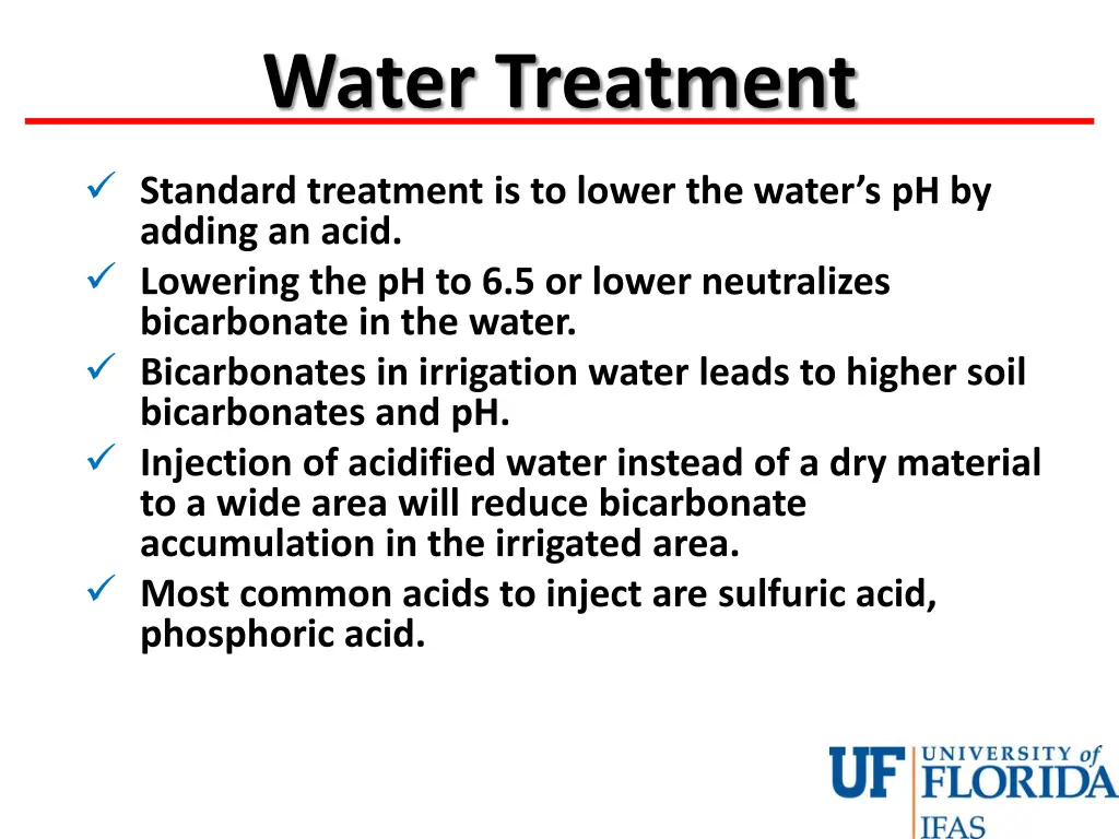 water treatment