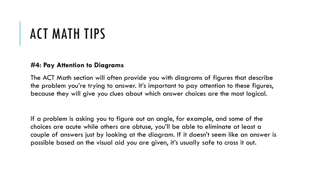 act math tips