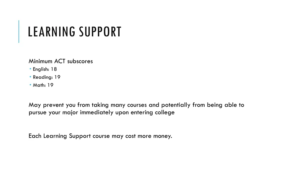 learning support