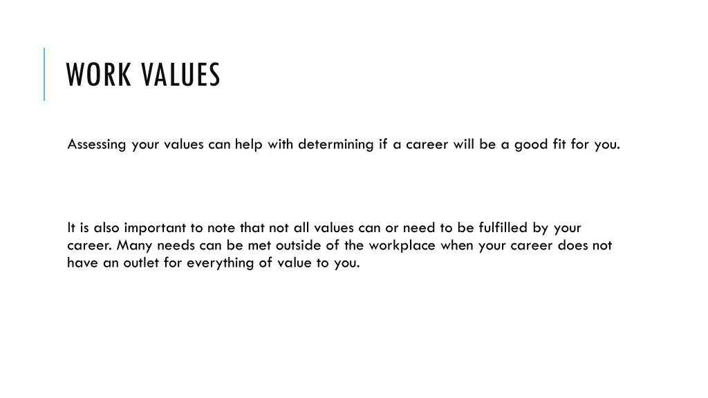 work values 1