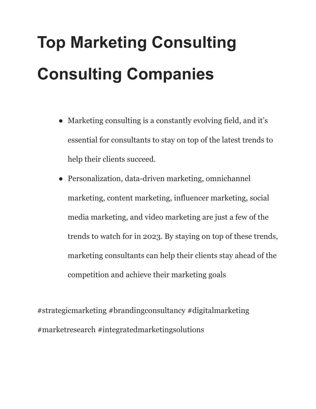 top marketing consulting 1