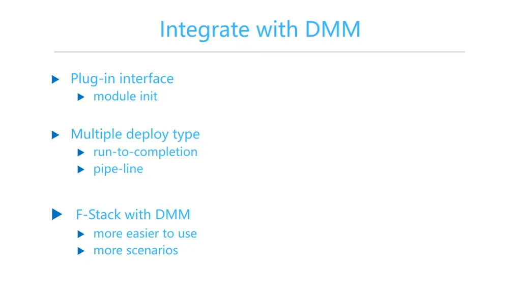 integrate with dmm