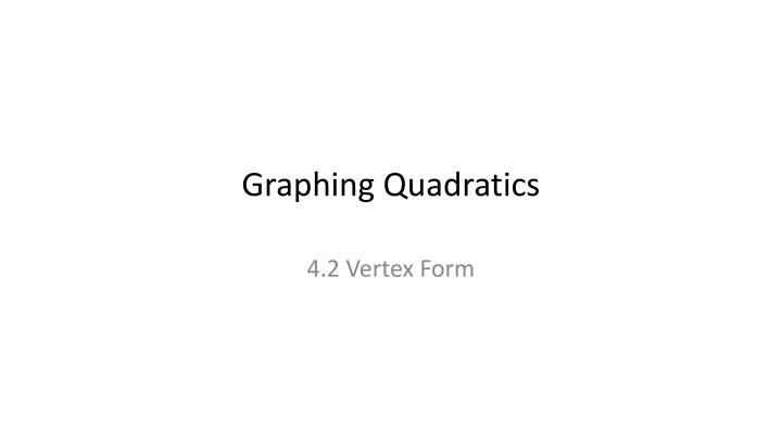 graphing quadratics