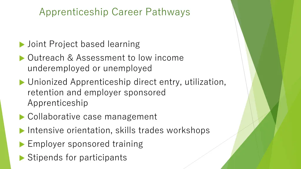 apprenticeship career pathways