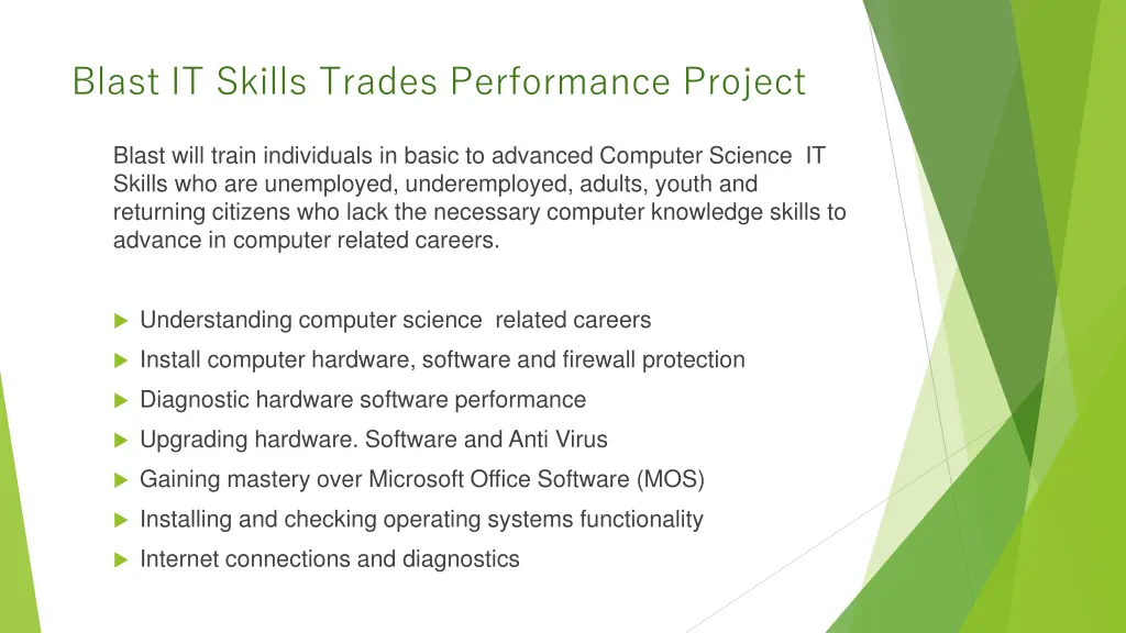 blast it skills trades performance project