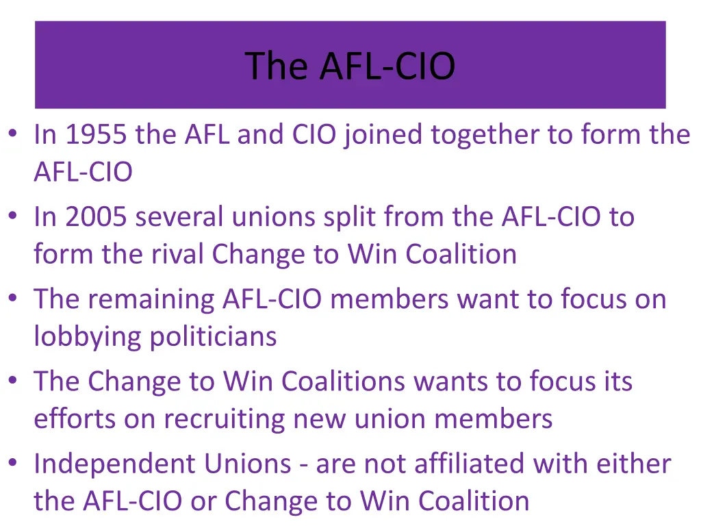 the afl cio 1