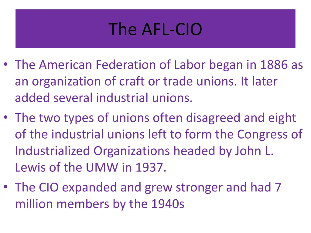 the afl cio