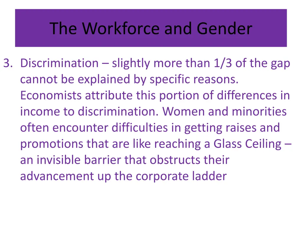 the workforce and gender 2