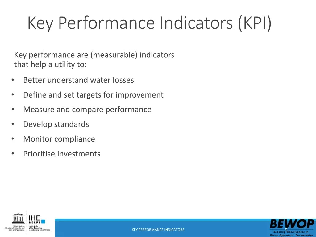 key performance indicators kpi