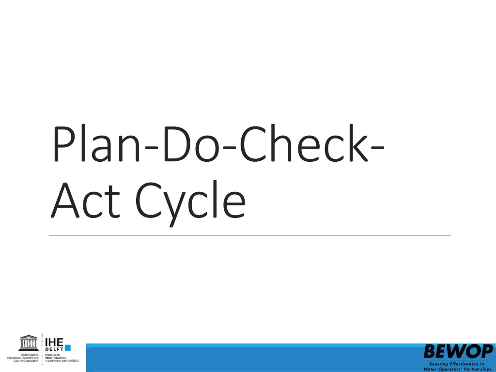 plan do check act cycle