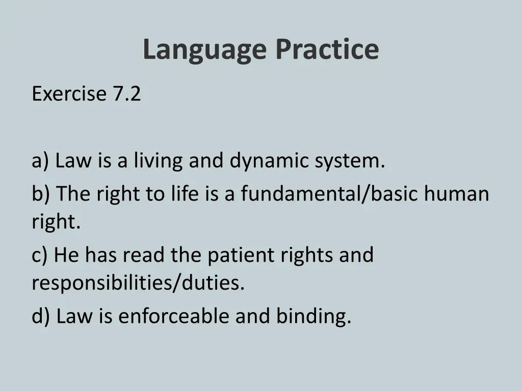 language practice 1