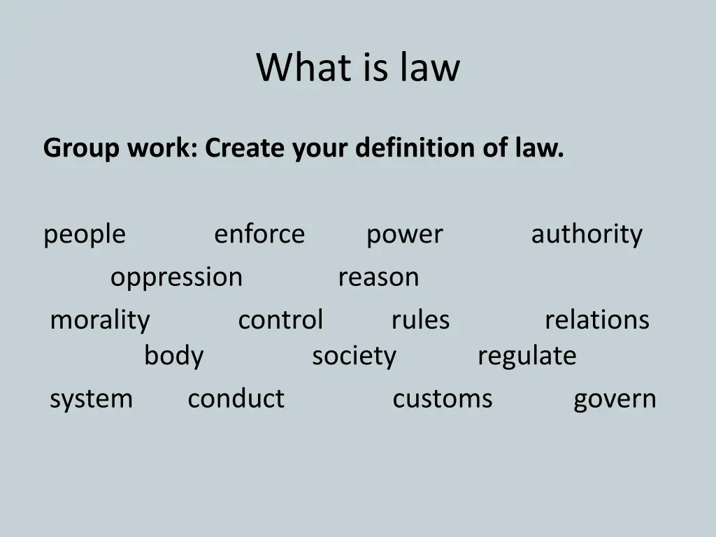 what is law 2