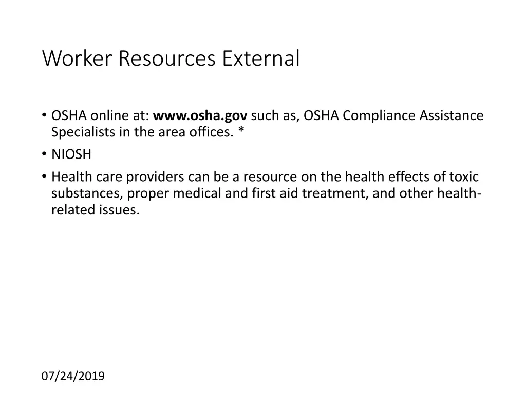 worker resources external