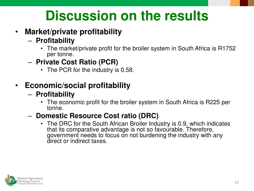 discussion on the results market private