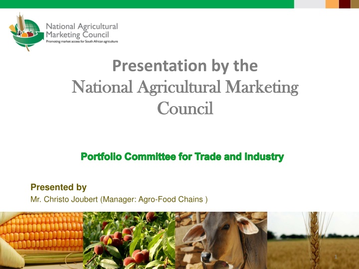 presentation by the national agricultural