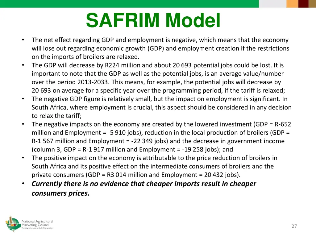 safrim model