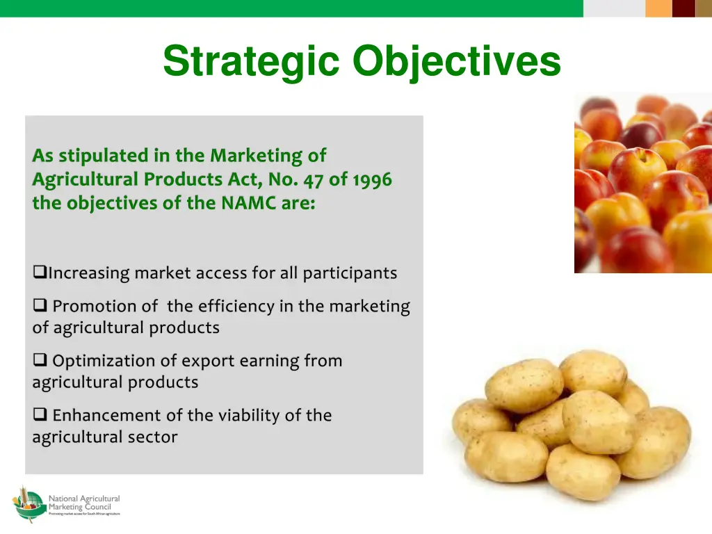 strategic objectives