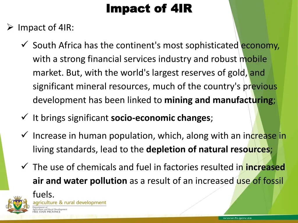 impact of 4ir impact of 4ir