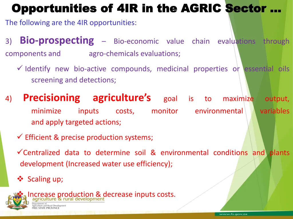 opportunities of 4ir in the agric sector 3